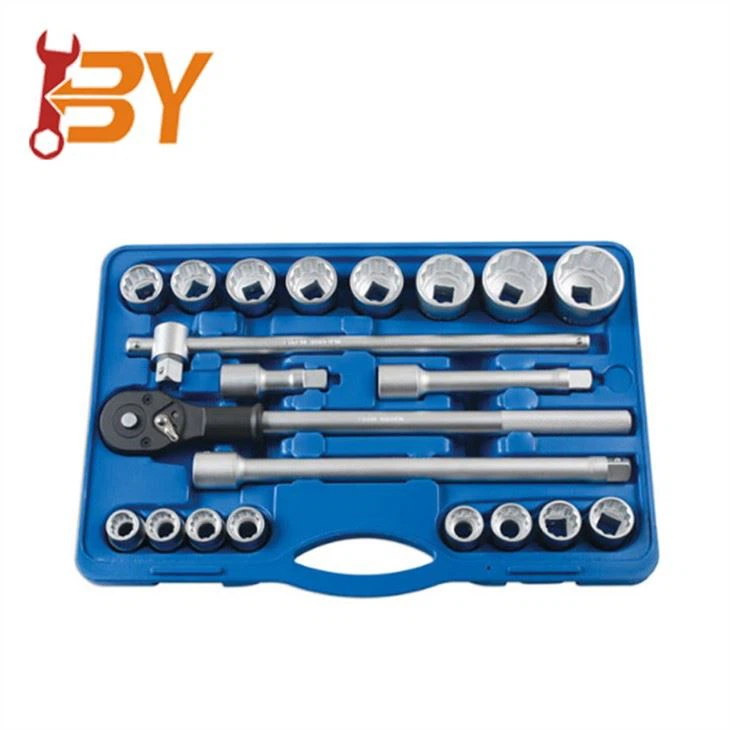 21pc 3/4'' DR. Ratchet Impact Wrench Extension Flexible Socket Set