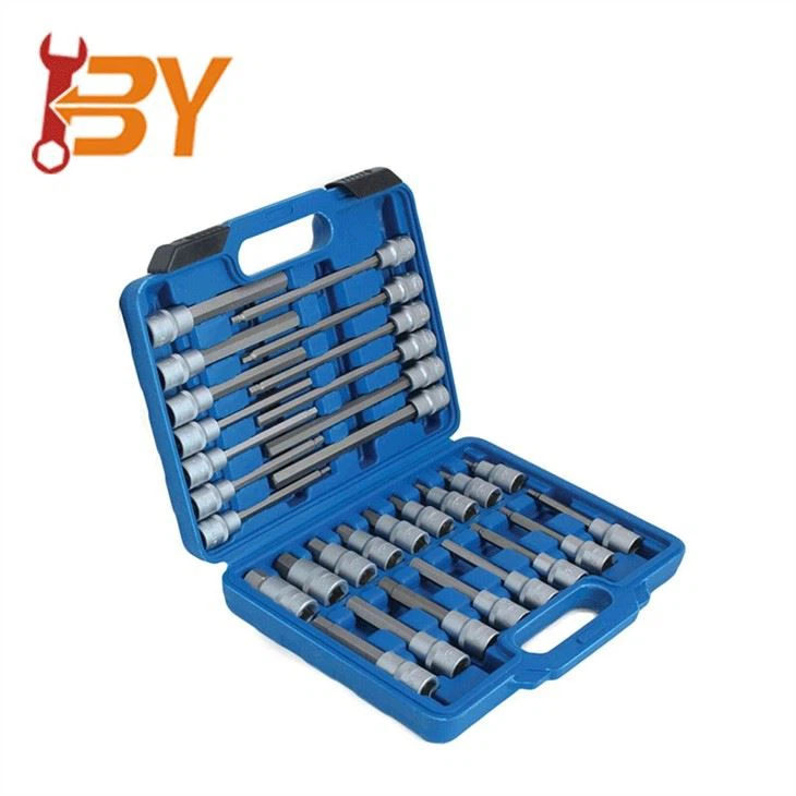 30pc 1/2'' DR EX-LONG Hex Bit Socket Set